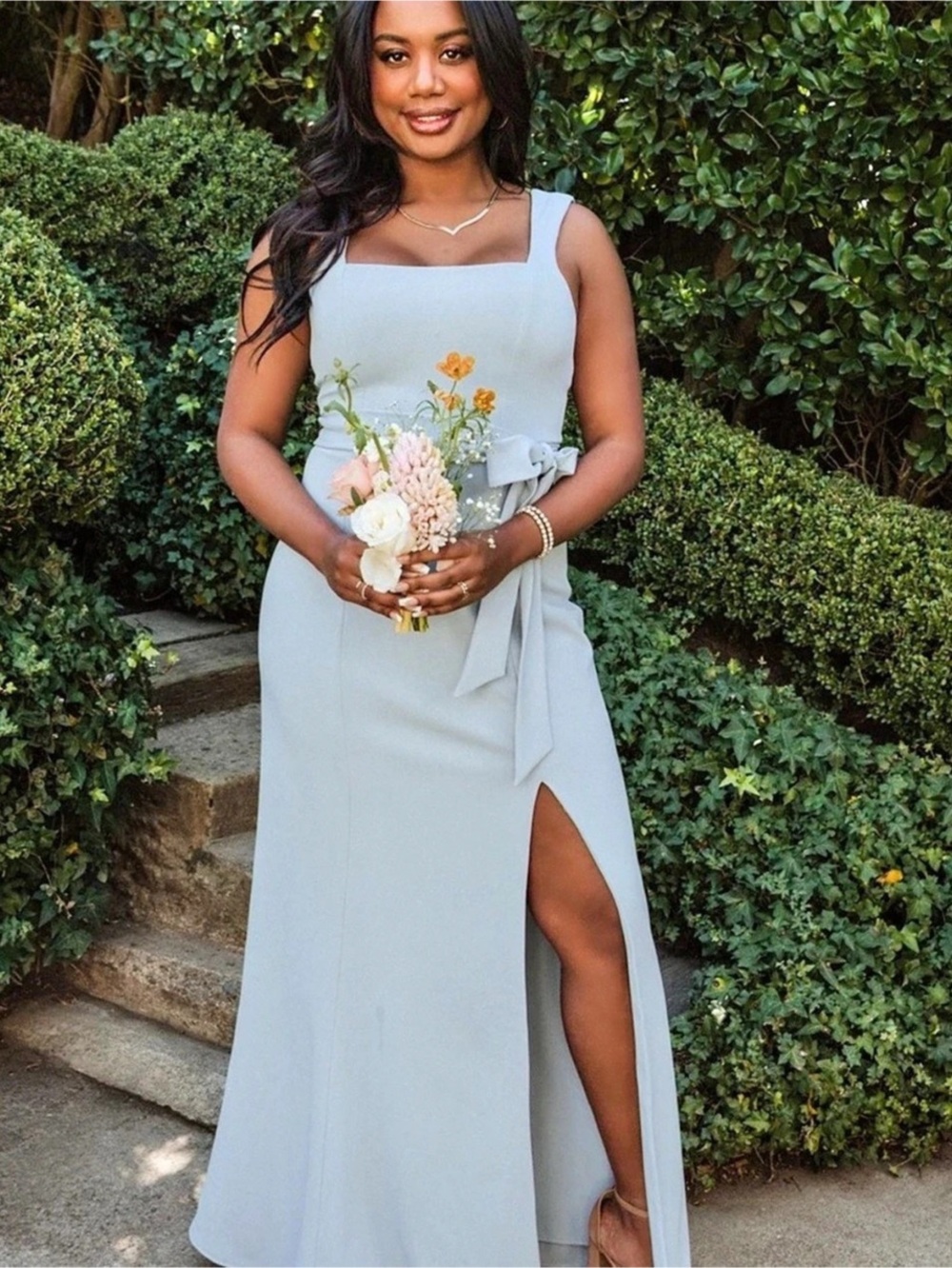 Show Me Your Mumu Paris Gown Blue Maxi Dress